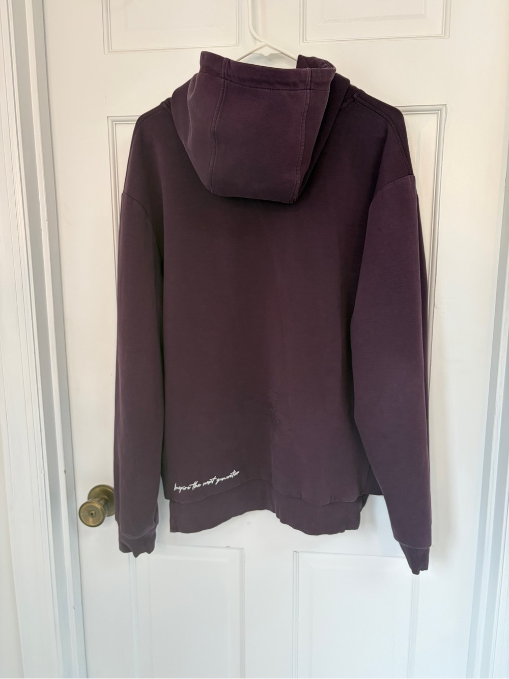 YoungLA Men's Purple Hooded Sweatshirt Size Large - Picture 3 of 14